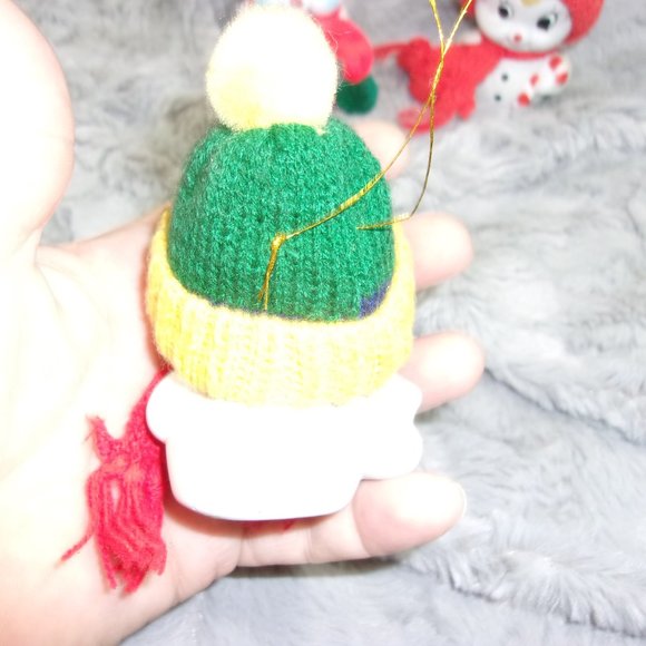 H-68 SET OF 3 SNOW BELLS PORCELAIN BELL ORNAMENTS FROM GIFTCO - Picture 6 of 13